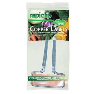 Rapiclip Copper Labels 6"