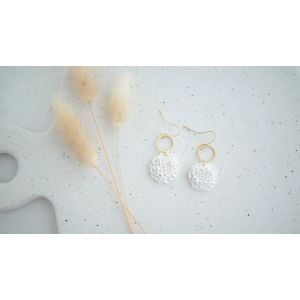 Small Dahlia Dangle Earrings
