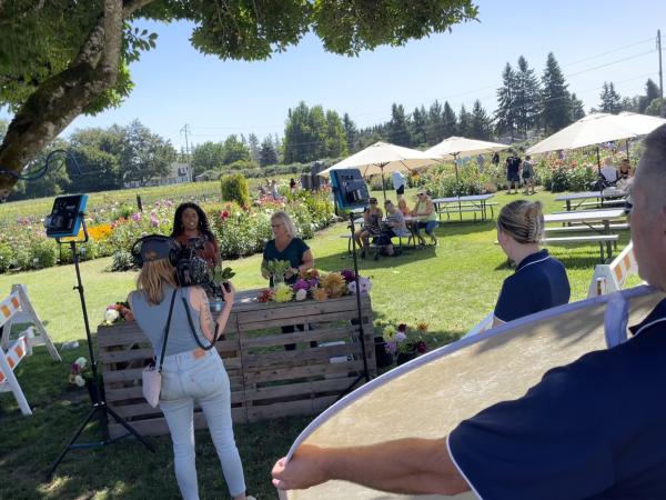 KOIN 6 - Ashely Howard at Swan Island Dahlias