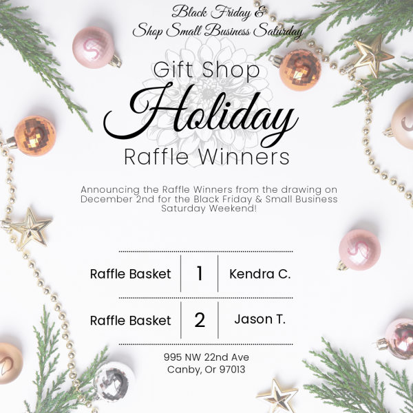 2024 - Holiday Open House - Raffle Winners